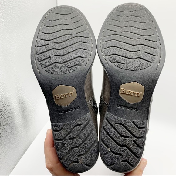 Born Leather Knee High Riding Boots in Olive Taupe Size 6.5M - Picture 8 of 14